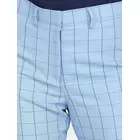 Power Sutra Rutiga Poly Bomullsbyxor - Himmelsblå