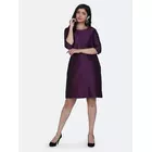 Power Sutra Dupioni Sheath Dress - Royal Purple