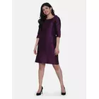 Power Sutra Dupioni Sheath Dress - Royal Purple