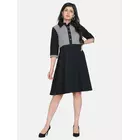 Power Sutra Cotton Shirt Dress - Black