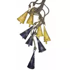 Conjunto de 8 campanas cónicas de hierro hechas a mano para colgar