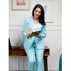 Power Sutra Poly Viscose Pant Suit- Sky Blue