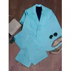 Power Sutra Poly Viscose Pant Suit- Sky Blue