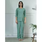 Power Sutra Poly Moss Pant Suit - Sea Green