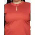 Power Sutra Topp Med Nyckelhålsringning I Bomull - Rost