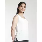 Camisola Power Sutra de cuello cuadrado y musgo de poliéster - Blanca