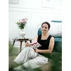 Camisola Power Sutra Poly Moss de cuello cuadrado - Negra