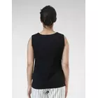 Camisola Power Sutra Poly Moss de cuello cuadrado - Negra