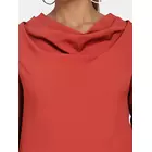 Power Sutra Cowl Neck Stretch Top for Women - Rust
