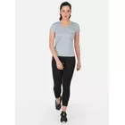 Drisoft T-shirt med rund hals i askblå dam