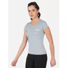 Drisoft T-shirt med rund hals i askblå dam