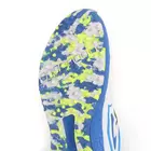 KD Vector Cricket Shoes CKT 100 White Blue Rubber Spike Cricket, Hockey Sports Studs Indoor Out Door Trek Shoes - UK 6