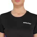 Long back crop top black and steel