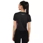 Long back crop top black and steel