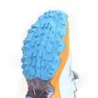 KD Vector Cricket Shoes CKT 200 White Orange Rubber Spike Cricket, Hockey Sports Studs Indoor Out Door Trek Shoes - UK 4