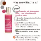 Keratin med moringa & arganolja - schampo för färgbehandlat och skadat hår - sulfat- och parabenfritt