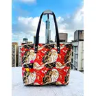 Fyaril EU B2C Cotton Multicolor Tote Bag with Double Compartment