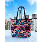 Traditionella tygpåsar med dubbla fack