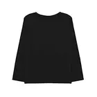 Minicult T-Shirts aus Baumwolle mit durchgehenden Ärmeln für Jungen (1er-Pack) (Schwarz 2)