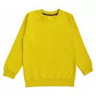 Minicult Cotton Fleece Kids Sweatshirts with Round Neck and Ribbed Full Sleeves (Pack of 1) (Musturd) Yellow