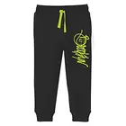 Pantalon de survêtement en coton Minicult avec imprimés graphiques et poches (lot de 1) (noir)