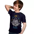Minicult Cotton Boys Halvärmad T-shirt för barn med tryck på bröstet och ljusa färger (flerfärgad) (paket med 3) (röd)