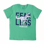 Minicult Kinder-T-Shirt aus Baumwolle mit halben Ärmeln, Brustaufdruck und leuchtenden Farben (mehrfarbig) (5er-Pack)