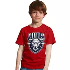 Minicult Cotton Boys Halvärmad T-shirt för barn med tryck på bröstet och ljusa färger (flerfärgad) (paket med 3) (röd)