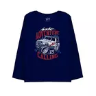 Minicult Cotton Printed Full Sleeve T Shirts for Boys (Pack of 2) (Dark Blue and Red)