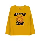Minicult Cotton Printed Full Sleeve T Shirts for Boys (Pack of 2) (Yellow and Black)