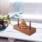 SHRIJICRAFTS Träpussel - Handgjord Brun Hjärngympa för Åldrar 6+