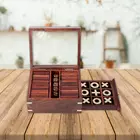 SHRIJICRAFTS Handgjort Träpussel Hjärngymnastik - Brunt, 1 Bit