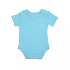 INGEN GIFTIGT Body i ekologisk bomull för pojkar och flickbebisar - Bekväm och säker design med halvärm med rund hals - 100 % GOTS-certifierad - Perfekt för vardagsbruk - 0-3 månader - Ocean