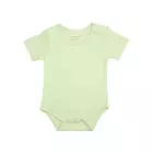 INGEN GIFTIGT Body i ekologisk bomull för pojkar och flickbebisar - Bekväm och säker design med halvärm med rund hals - 100 % GOTS-certifierad - Perfekt för vardagsbruk - 0-3 månader - Ört