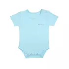 Body de algodón orgánico NO TÓXICO para bebés niños y niñas - Diseño de cuello redondo de media manga cómodo y seguro - 100 % certificado GOTS - Perfecto para uso diario - 0 a 3 meses - Resistente al agua