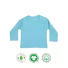 INGEN GIFTIGT Body i ekologisk bomull för pojkar och flickbebisar - Bekväm och säker design med halvärm med rund hals - 100 % GOTS-certifierad - Perfekt för vardagsbruk - 0-3 månader - Ocean