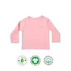 Body de algodón orgánico NO TÓXICO para bebés niños y niñas - Diseño de cuello redondo de media manga cómodo y seguro - 100 % certificado GOTS - Perfecto para uso diario - 0 a 3 meses - Flamingo