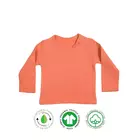 No Toxic Organic helärmad babytröja - korall - 0-3 månader