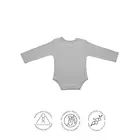 No Toxic 100 % GOTS-certifierade organiska helärmade bodys/sömndräkter/nattdräkter för pojkbebisar/flickbebisar/spädbarn/småbarn - 0-3 månader - Cosmos