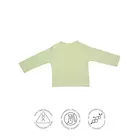 INGEN GIFTIGT Body i ekologisk bomull för pojkar och flickbebisar - Bekväm och säker design med halvärm med rund hals - 100 % GOTS-certifierad - Perfekt för vardagsbruk - 0-3 månader - Ört