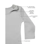 No Toxic 100 % GOTS-certifierade organiska helärmade bodys/sömndräkter/nattdräkter för pojkbebisar/flickbebisar/spädbarn/småbarn - 0-3 månader - Cosmos