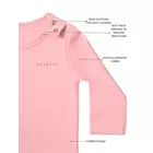 Body de algodón orgánico NO TÓXICO para bebés niños y niñas - Diseño de cuello redondo de media manga cómodo y seguro - 100 % certificado GOTS - Perfecto para uso diario - 0 a 3 meses - Flamingo