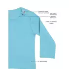 INGEN GIFTIGT Body i ekologisk bomull för pojkar och flickbebisar - Bekväm och säker design med halvärm med rund hals - 100 % GOTS-certifierad - Perfekt för vardagsbruk - 0-3 månader - Ocean