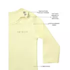 INGET GIFTIG Bodysuit i ekologisk bomull för pojkar och flickbebisar - Bekväm och säker design med halvärm med rund hals - 100 % GOTS-certifierad - Perfekt för vardagsbruk - 0-3 månader - Sand