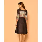 Diti handvävd sidenklänning i bomull för kvinnor