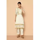 Elly handloom maheshwari silk kurta set for women