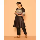 Siya Handloom madhubani cotton silk kurta set