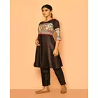 Siya Handloom madhubani cotton silk kurta set