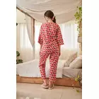 Ensemble pyjama coupe glacée aux fraises (avec chouchou assorti)