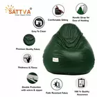 Funda para puf Sattva Classic XXXL (sin relleno) en color verde oscuro